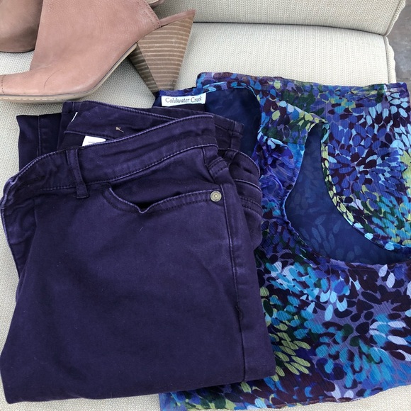 Dark purple Coldwater Creek slacks like new! - Picture 5 of 5